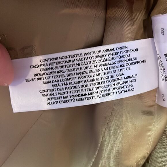 Burberry Contrast Seam Wool-Cashmere Linen Blazer in Pecan Melange, NWT - Picture 10 of 11